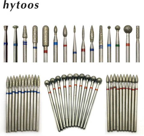 HYTOOS Nagel Bohrer Bits Diamant, 10er Set, Maniküre und Pediküre