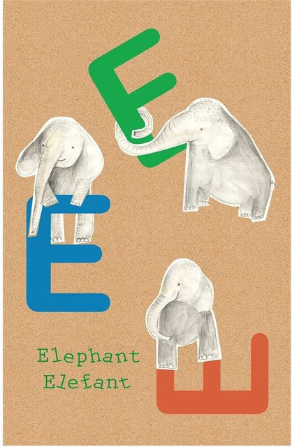 Komar Wandbild ABC Animal Poster auf Fotopapier, Mehrfarbig, Breite: 50 cm, Höhe: 70 cm - Bild 1