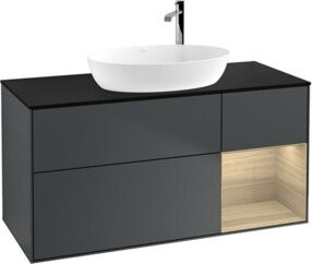V&B Waschtischunterschrank Finion in Lackoptik, Breite: 120 cm, Tiefe: 50,1 cm, Höhe: 50,1 cm - Bild 1