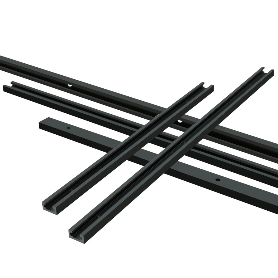 FNICEL Aluminium T-Track für Holzbearbeitung und Tischsäge in Schwarz, B/H: 19 x 9,5 mm, Längenoptionen 400 mm oder 500 mm - Bild 3