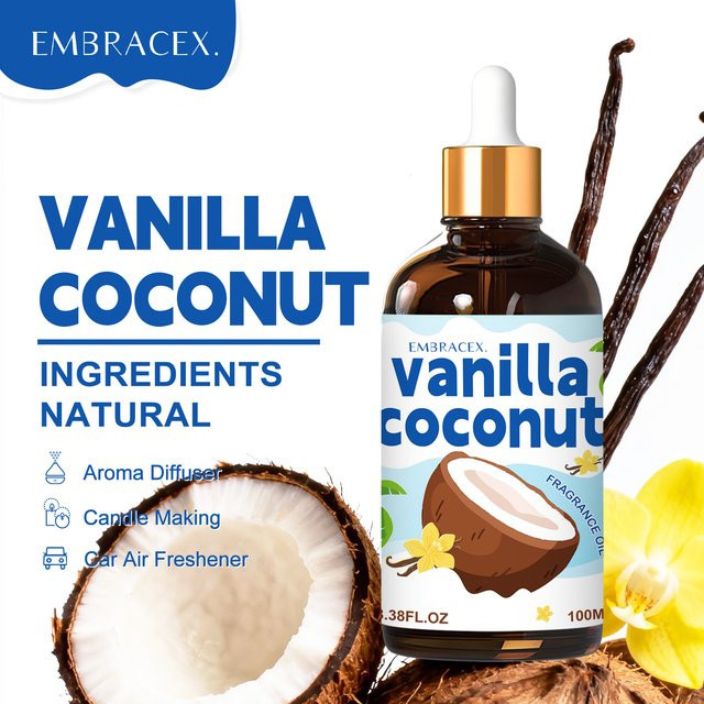 Embracex Vanille-Kokosnuss Öl, 100 ml, Unisex - Bild 1