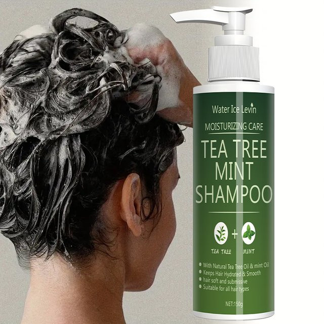 Water Ice Levin Tea Tree Mint Shampoo, Schaum, Haare - Bild 1