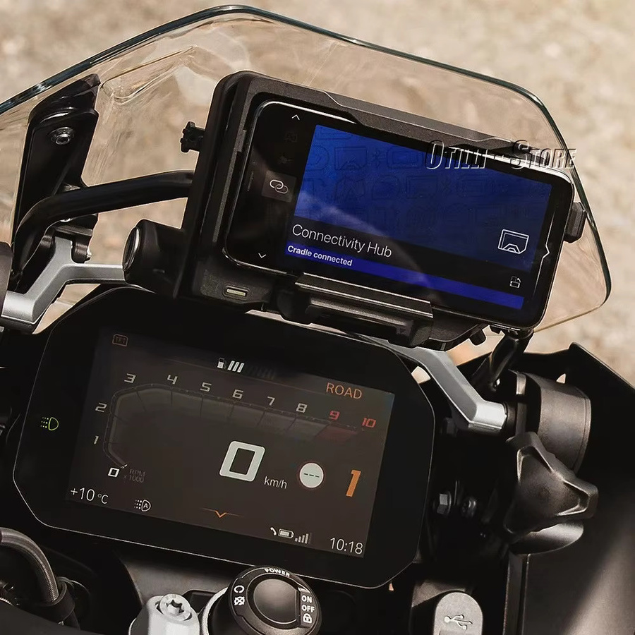 BMW Motorrad USB Drahtlose Ladehalterung für Telefon und Navigation für S1000RR S1000XR F900XR F900R C400X C400GT R1250RT R1250RS mit USB-C Anschluss in Schwarz oder Weiß - Bild 5