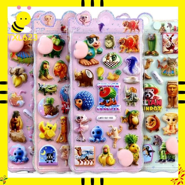 Yi ZHENG Cartoon PP-Aufkleber, 40-teiliges Set, multicolor - Bild 1