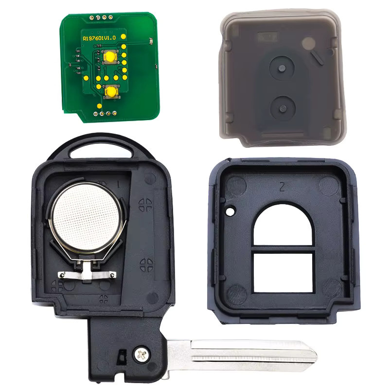 KEYECU Fernbedienungsschlüssel 433MHz mit ID46 / 4D60 Chip für Nissan Juke, Navara, Micra, Xtrail, Qashqai und Duke in Schwarz - Bild 2