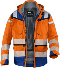 Kübler PSA Reflectiq Jacke 1307 in Warnorange und Blau, Größe XL - Bild 1