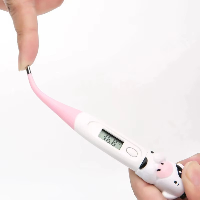 Digitales Baby-Fieberthermometer mit schneller Messung, wasserdicht und flexibler Spitze für die Gesundheitsvorsorge von Kindern - Bild 1