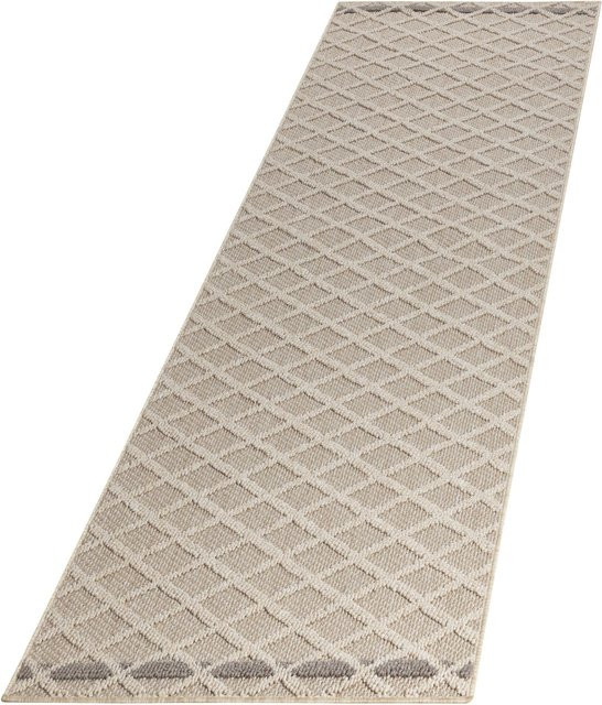 Kadima Design Outdoorteppich IMST mit Rautenmuster in Beige, B/T: 80 x 250 cm - Bild 1