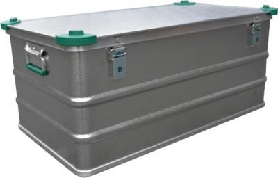 Gmoehling Maxi-Box aus Leichtmetall in Silber mit Deckel und Griffen, Volumen: 135 l - Bild 1