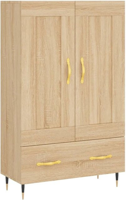 vidaXL Highboard Sonoma-Eiche, Farbe Braun, B/T/H: 69,5 x 31,0 x 115,0 cm - Bild 1