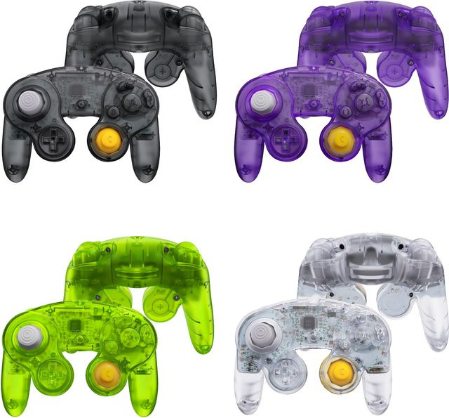 eXtremeRate Frontplatten-Rückplatte für Nintendo GameCube Controller mit Tasten in Transparent Green Clear Series - Bild 1