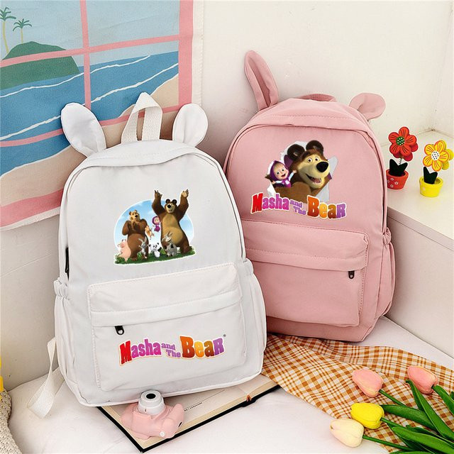Bandai Masha und der Bär Rucksack, Schulranzen, Mädchen - Bild 1