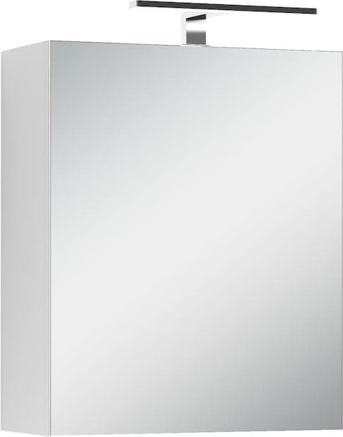 byLIVING Spiegelschrank SPREE in Weiß mit LED-Beleuchtung und Soft-Close-Türen, B/H/T: 50 x 60 x 15 cm - Bild 1