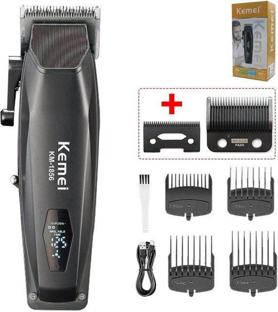 Kemei KM-1856 Elektrischer Haarschneider, Schwarz, Unisex - Bild 1