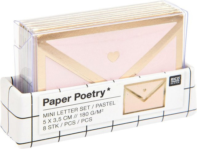 Rico Design Paper Poetry Mini Love Letter Set Pastell - Bild 1