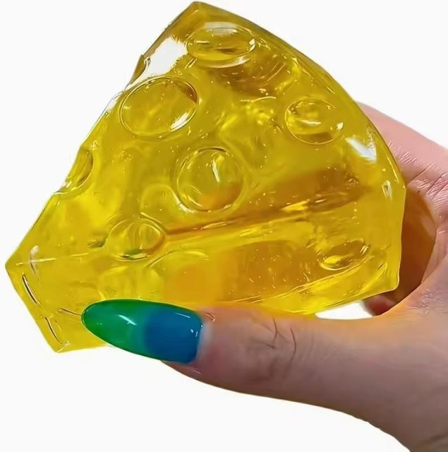 PRELEXT Squishy Honig Käse, Sensorische Fidget Spielzeuge, yellow - Bild 1