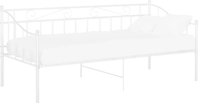 vidaXL Schlafsofa Bettgestell aus Metall in Weiß, B/T/H: 90 x 200 cm - Bild 1