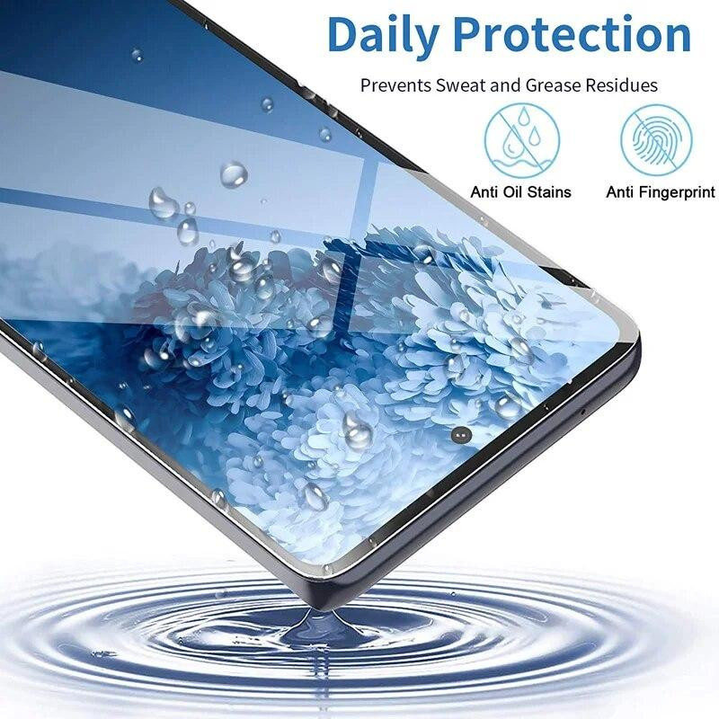 3er-Set Displayschutzfolie aus gehärtetem Glas für Samsung Galaxy S20 FE 5G, S22 Plus und Galaxy A71, transparent - Bild 5