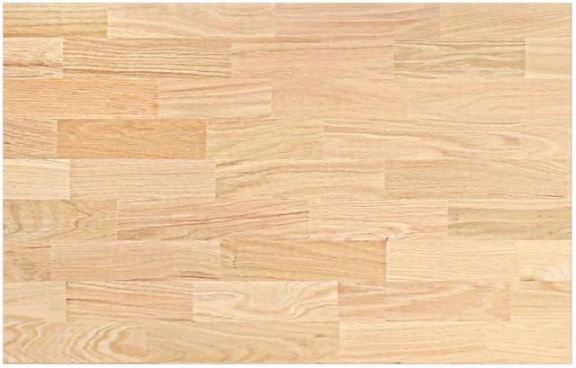 vidaXL Küchenarbeitsplatte aus Massivholz in Eiche Optik, Farbe Beige, B/T/H: 100 x 63,5 x 4 cm - Bild 1