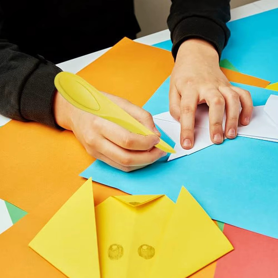 OZXHIXU Nähwerkzeug zum Markieren von Nähten und Falten aus Kunststoff in Rot für Nähen, Quilten und DIY-Projekte - Bild 5