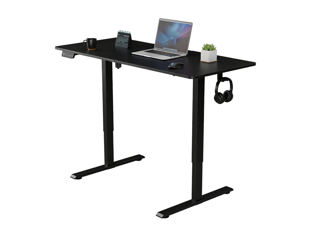Juskys Höhenverstellbarer Elektrischer Schreibtisch für Homeoffice und Office, Schwarz, B: 120 cm, T: 60 cm - Bild 2
