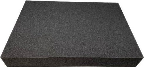 Berger & Schröter Schaumstoffeinlage 60824 RG2540 Schwarz, L x B x H: 45,5 x 32 x 6 cm - Bild 1