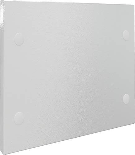 Rittal Frontblende aus Stahl in Weiß, B: 40 cm, H: 30 cm - Bild 1