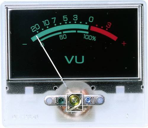 Monacor V-22 Einbauinstrument VU in Schwarz - Bild 1