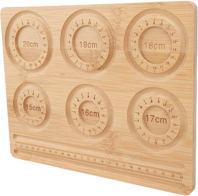 KONNWEI Perlenbrett aus Holz für die Schmuckherstellung mit Skala in Beige - Bild 1