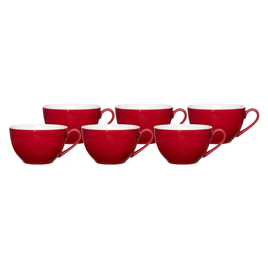 Ritzenhoff & Breker DOPPIO Kaffeetassen 6er Set Rot, 200 ml - Bild 2