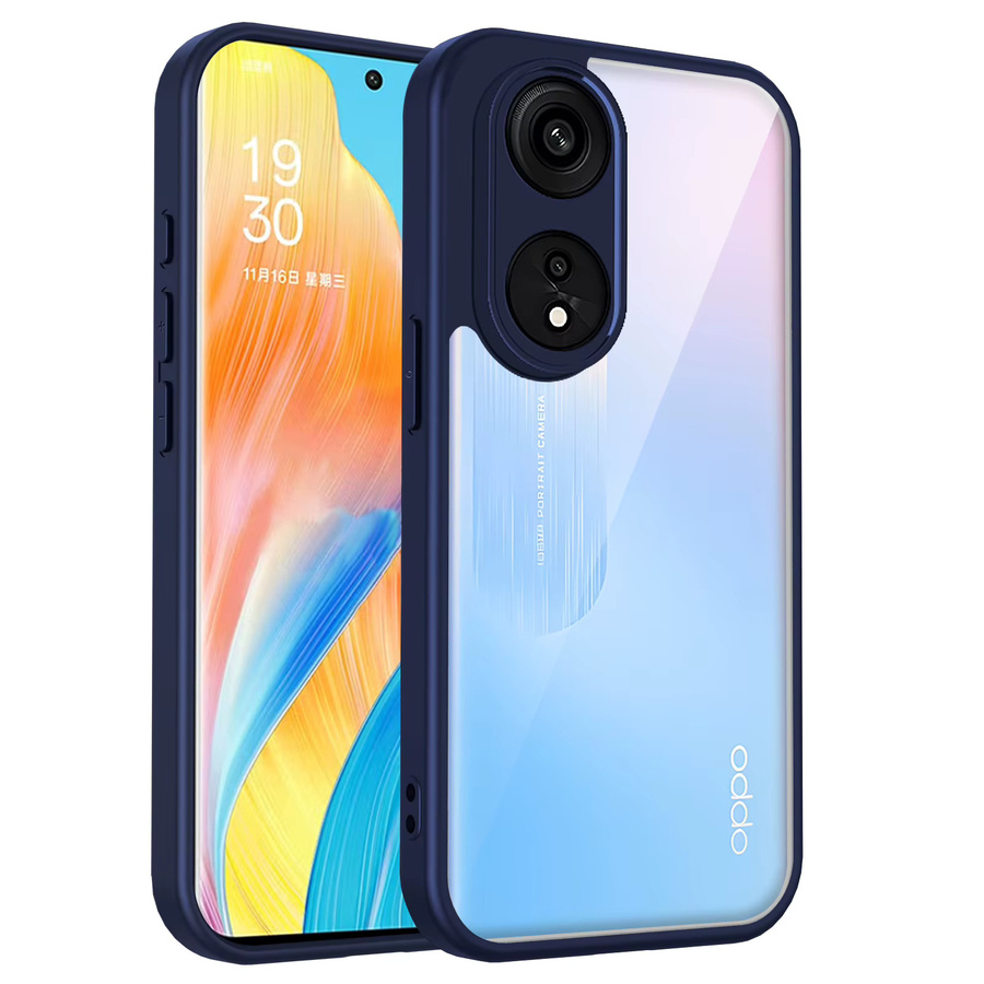 Transparente Silikon Handyhülle für OPPO A18 A38 A98 A58 A78 als Stoßfänger Cover mit matter Rückseite - Bild 2