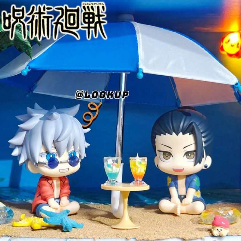 Bandai Jujutsu Kaisen Anime-Figur Satoru Gojo Q-Version Actionfigur aus Kunststoff, mehrfarbig, Höhe: 10 cm - Bild 1