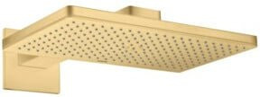 Hansgrohe Axor Kopfbrause Rain in Gold mit Arm, rechteckig, B: 46,0 cm x H: 30,0 cm - Bild 1