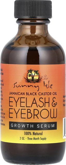 Sunny Isle Jamaikanisches Schwarzes Rizinusöl, Wimpern- und Augenbrauen-Wachstumsserum, 59 ml - Bild 1