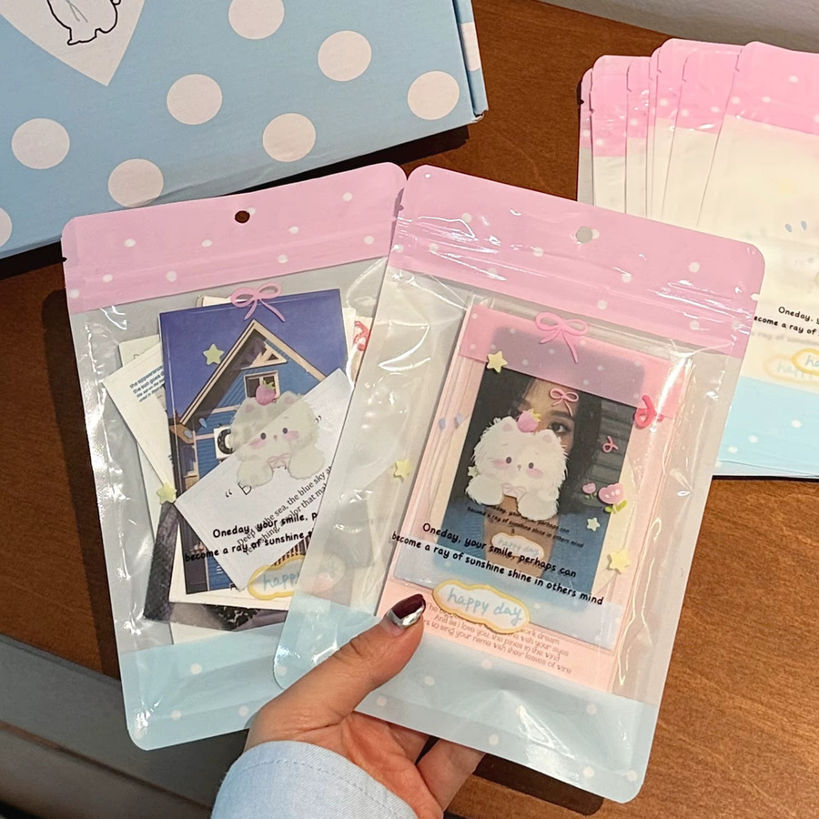 Selbstklebende Verpackungsbeutel mit süßen Hunde-Motiven für Planer und kleine Geschenke - Bild 4