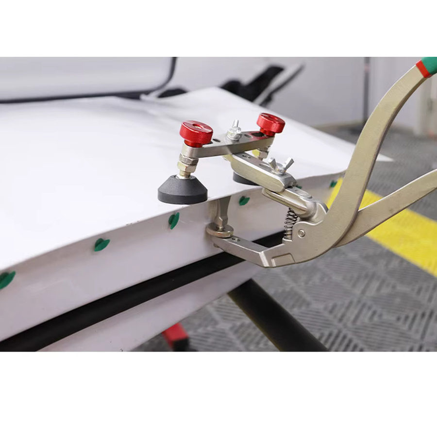 PTE TOOLS Crimp Zange für Auto Tür Kotflügel und Karosserie Reparatur in Silber - Bild 2