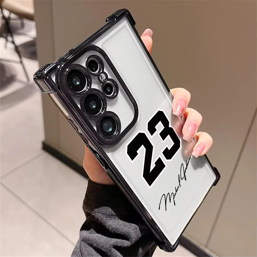 Weiche Handyhülle mit Basketball-Nummern Design für Samsung Galaxy S24 S23 S25 S22 S21 S20 FE Ultra Plus Edge und Android Modelle - Bild 3
