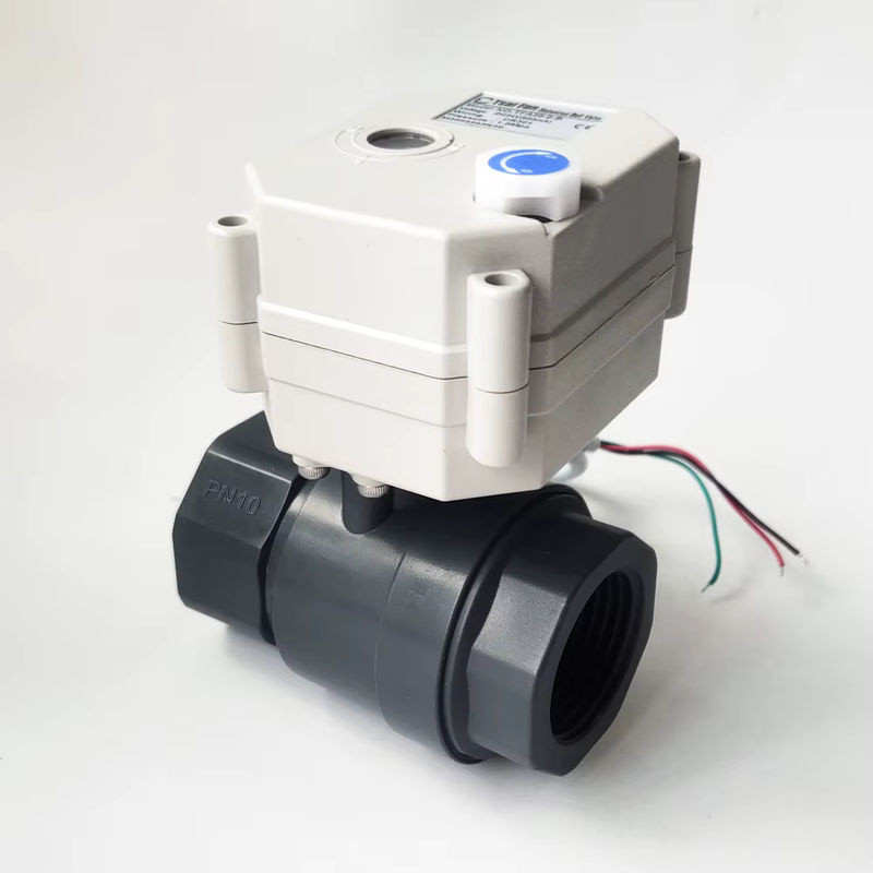 Tsai Fan DN25 motorisierter Kugelhahn mit voller Bohrung aus PVC, 1 Zoll, elektrisches Ventil für Regenwasserabfluss - Bild 4
