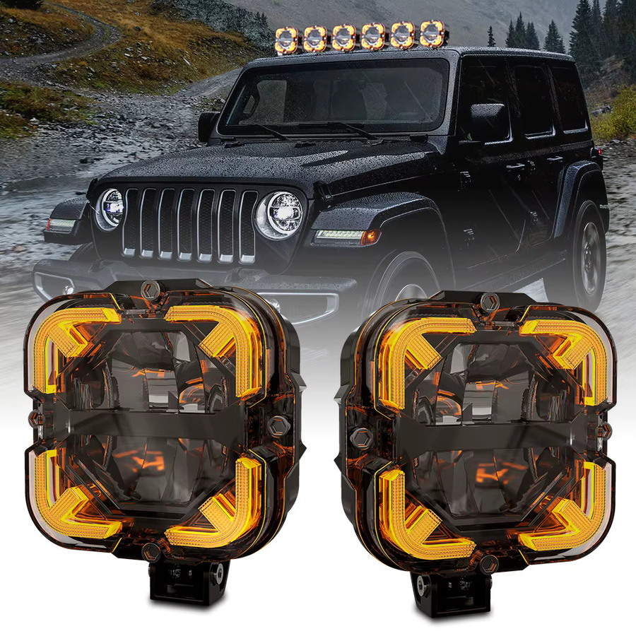 LOYO LED-Arbeitsleuchte für Jeep JK JL Truck Offroad 4x4 SUV ATV 12V in Schwarz - Bild 2