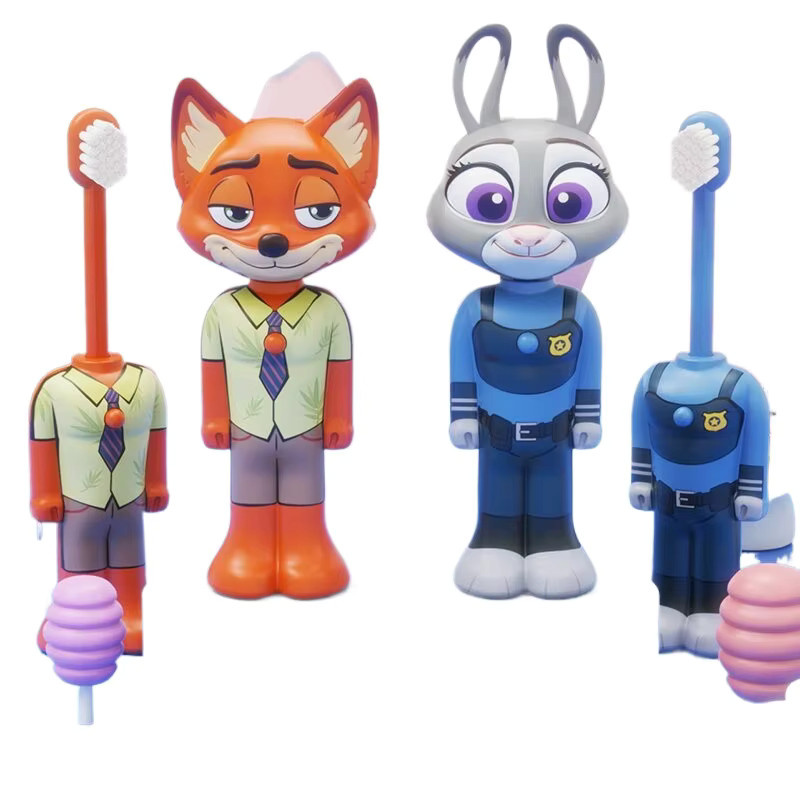 HEROCROSS Disney Zootopia Judy Nick Anime-Figur, Zahnbürste - Bild 2