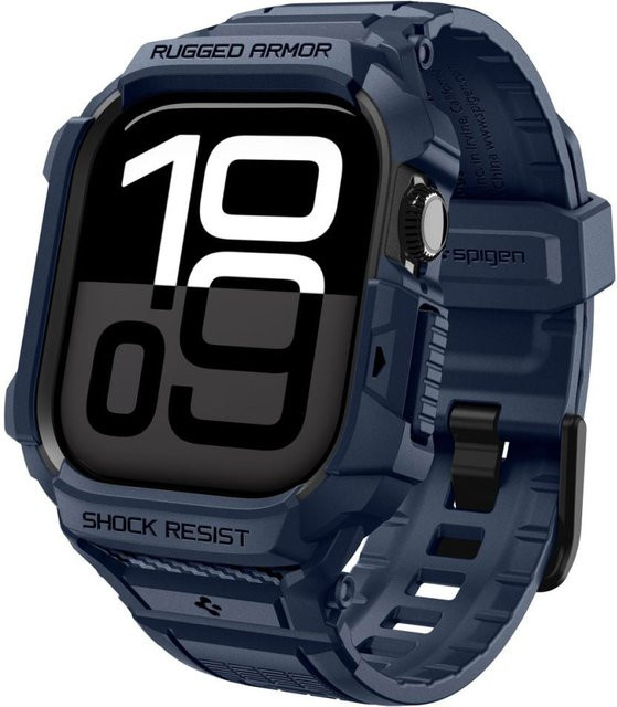 Spigen Hülle für Apple Watch Series 10 / 11, Silikon, Marineblau - Bild 1