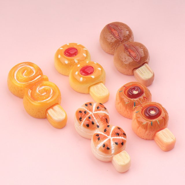 Kawaii Simulation Lebensmittel Kunst Cabochons aus Harz für DIY Handwerk Dekor in Multicolour - Bild 1