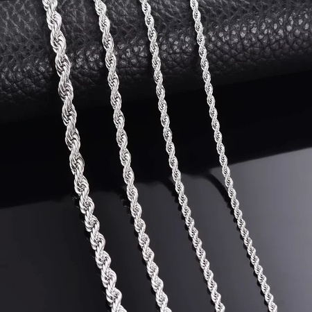 URBABY Halskette 925 Silber, Seilkette, Unisex