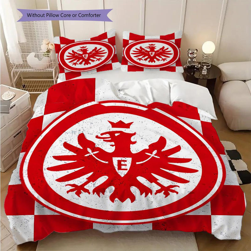 Manus Home Eintracht Frankfurt Bettwäsche Set Weiß, 1 Bettbezug und 2 Kissenbezüge, Breite: 135 cm, Länge: 200 cm - Bild 7