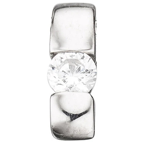 Colfem Anhänger 925 Silber, rhodiniert, Zirkonia, Unisex - Bild 1