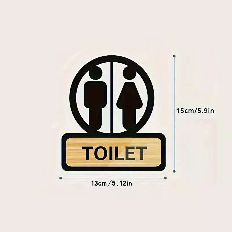 JETTING Toiletten-Erinnerungsschild in Schwarz für Unternehmen, Büro und öffentliche Bereiche - Bild 3