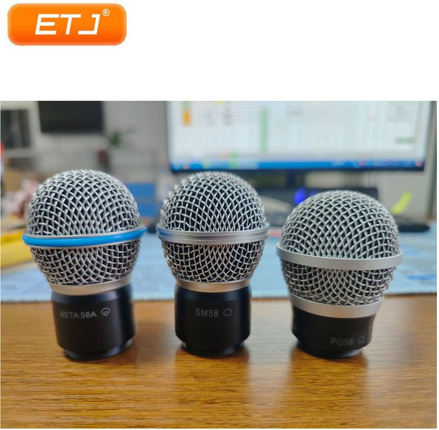 Shure Beta58A SLX PGX Drahtloser Mikrofonkopf mit dynamischer Kapsel in Silber - Bild 1