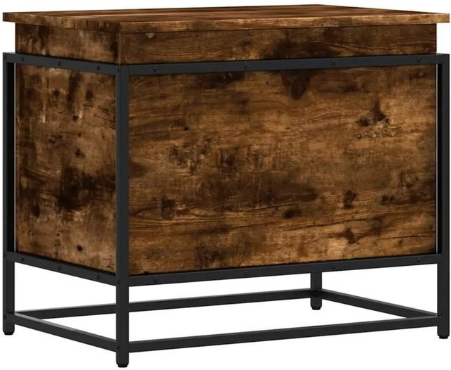 vidaXL Aufbewahrungsbox mit Deckel in Räuchereiche, B/T/H: 60 x 40 x 51,5 cm - Bild 1