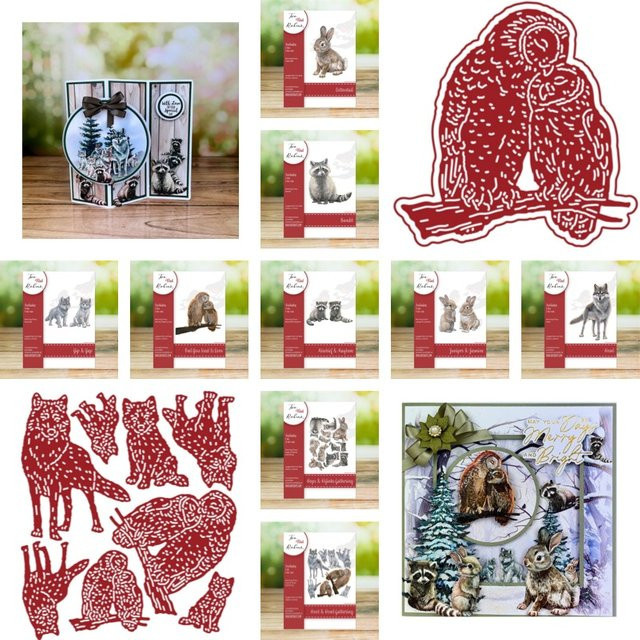 Owl You Need is Love Howl Slimline Essentials Metall-Stanzform für Scrapbooking und DIY-Bastelarbeiten in Rot - Bild 1