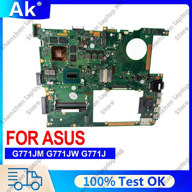 Asus ROG Laptop-Mainboard G771JM mit i5 oder i7 CPU für Modelle G771J N751JX GL771JM GL771JW N751JK G771JW - Bild 1